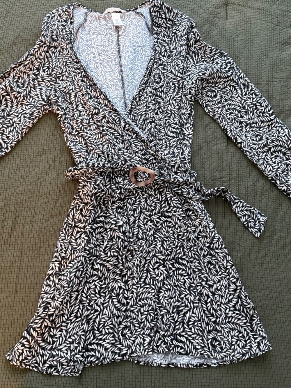 H&M lightweight deep V summer dress